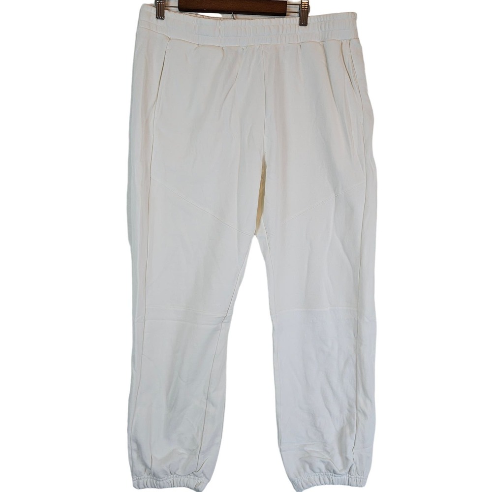 Naked Wardrobe Woemn's Jogger Sweatpants, white, size XL‎